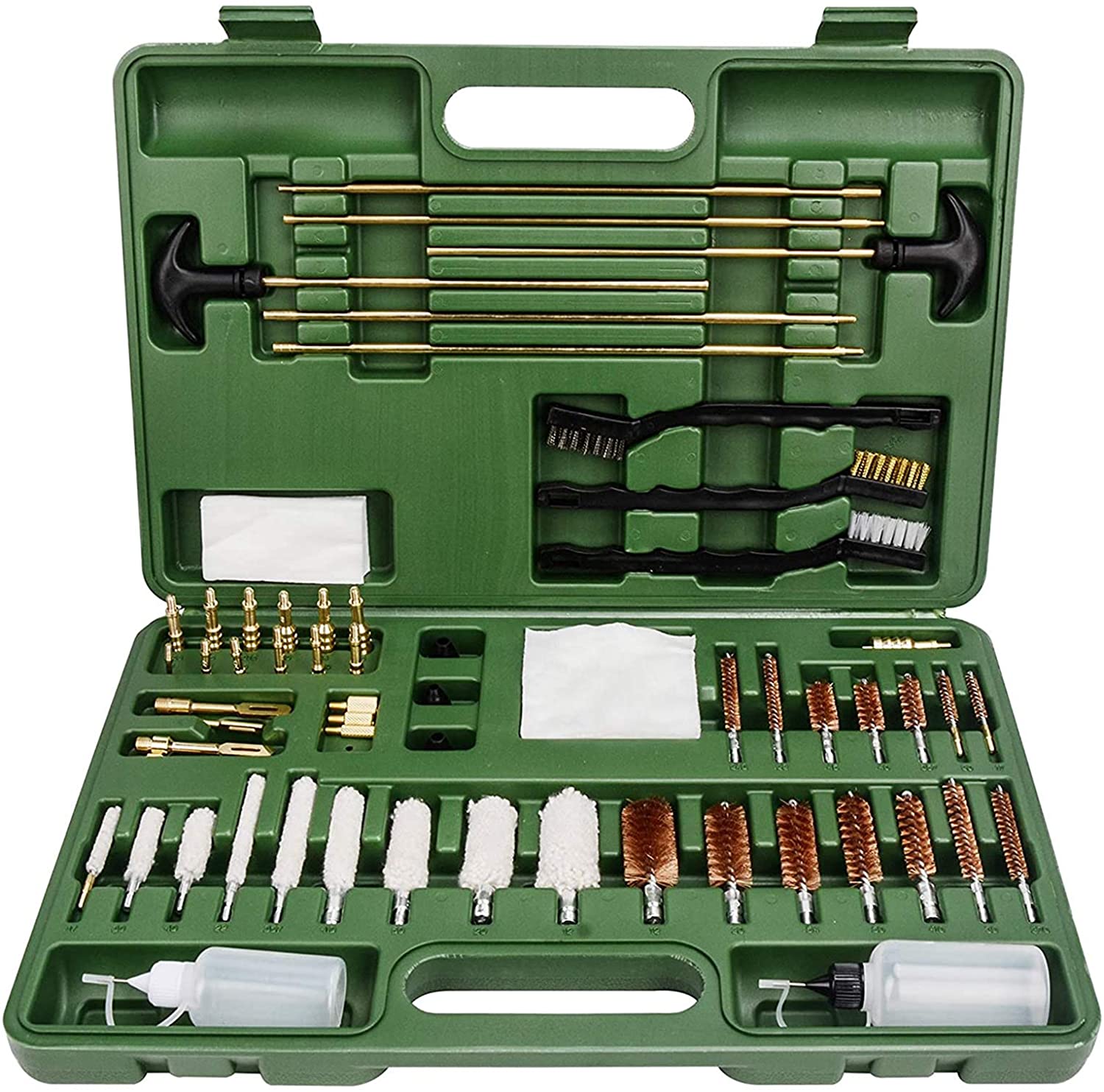 Kit Pembersihan Pistol Universal untuk Semua Senjata dengan Saiz Perjalanan Saiz Mudah Alih