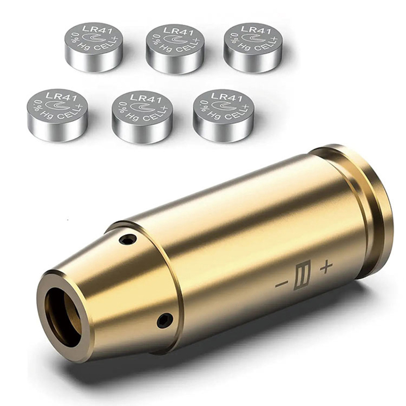Bore Sight 9mm Red Laser Zeroing Boresighter dengan 3 Set Bateri