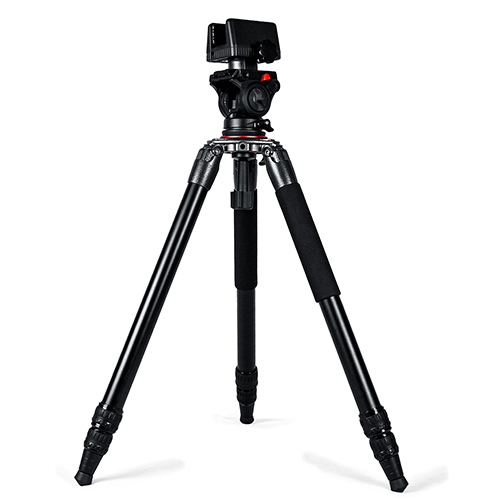 Tripod aluminium, gunung pistol tahan lama, sesuai untuk memburu, menembak, dan aktiviti luaran