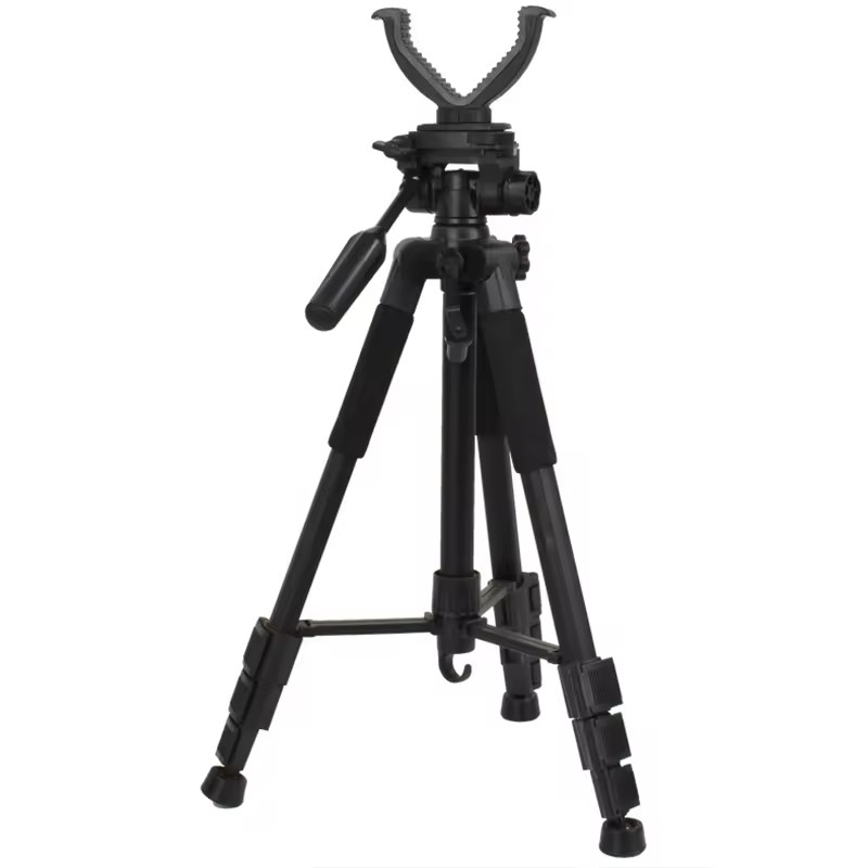 Penyesuaian peribadi v berbentuk berbentuk kuk/aluminium aloi tripod berdiri untuk memburu tongkat tongkat