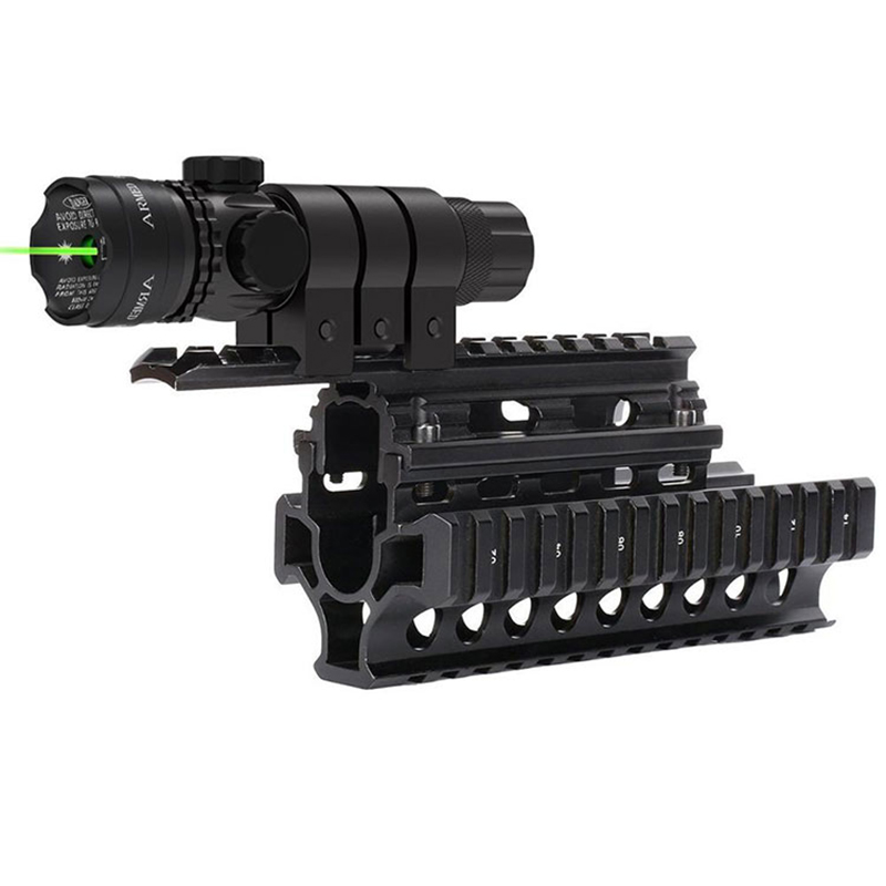 Taktikal Luar Memburu Rifle Menembak Pistol Glock Picatinny Rail Mount Green Dot Sight Laser skop Untuk pistol
