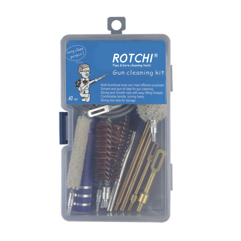 Kotak plastik pembersih senjata api sejagat yang dibungkus